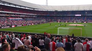 Feyenoord  scum Warming up [upl. by Imij]