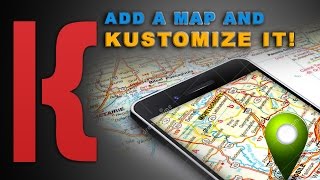 KLWP Tutorial Add a MAP and KUSTOMIZE IT [upl. by Suryc]