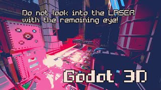 DO NOT LOOK AT THE LASER  godot engine 3d [upl. by Dviad]