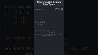 Understanding Custom Data Types in Rust coding rust programming rustprogramming [upl. by Ahsatsana]