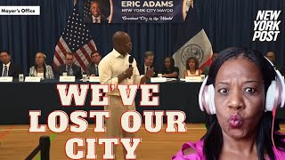 New York City Mayor Eric Adams Says Weve Lost Our City ILLEGAL Migrants Have Taken Over newyork [upl. by Ainej]