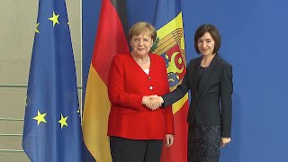 16072019  PK Angela Merkel amp Maia Sandu  Antrittsbesuch Moldawien  EUBeitritt  von der Leyen [upl. by Elletse]