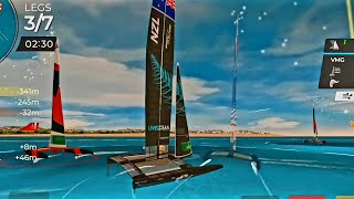 virtualregatta Blackfoils F50 Class Sailing SailGP Palma Spain Eregatta Race 2 [upl. by Aloibaf]