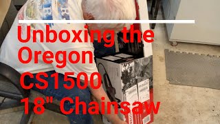 Unboxing the Oregon CS1500 Chainsaw [upl. by Htir901]