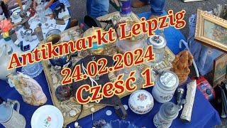 Antikmarkt Leipzig 24022024  flohmarkt targ staroci [upl. by Gone18]