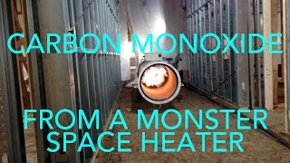 Carbon Monoxide Testing a Raging Fire on a Construction Site [upl. by Nuahsed]