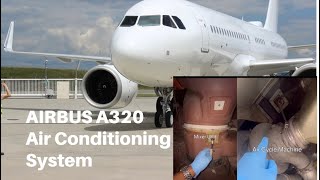 How an Airbus A320 Air Conditioning System Coollng Pack is connected to its Air Mixer Unit [upl. by Datnow578]