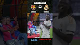 Barcelona song vs Real Madrid song football edit subscribe [upl. by Oimetra]