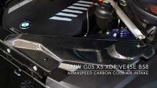 BMW G05 X5 xDrive45e B58 Armaspeed Carbon Cold Air Intake [upl. by Namref]