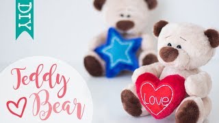 🐻 Teddy Bear DIY  how to make a stuffed bear  cute plushies DIY [upl. by Nove]