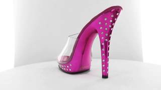 FABULICIOUS LIP101SDT Pink High Heel Mules [upl. by Osnohpla]