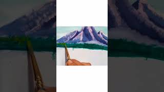 Mountain scenery painting 🏞️🗻  painting fypシ゚viral  shortsviral mountains art fypyoutube [upl. by Icats]