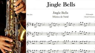 Jingle Bells  Partitura  Sax Alto [upl. by Arihs]