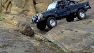 Wheeling 90 Ford Ranger Locked at Funny Rocks in Washington State [upl. by Ecnarolf]