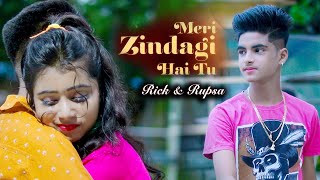 Meri Zindagi Hai Tu❤️🥀Hindi New Song💕Jubin Nautiyal🌸Rick Rupsa❤️Cute Love Story💃Ujjal Dance Group [upl. by Cirala]