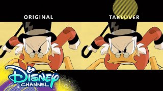 Launchpad Theme Song Takeover Side by Side  DuckTales  Disney Channel [upl. by Fessuoy479]