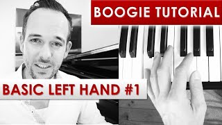 Chris Conz  BOOGIE TUTORIAL  BASIC LEFT HAND 1 🎹 [upl. by Danais161]