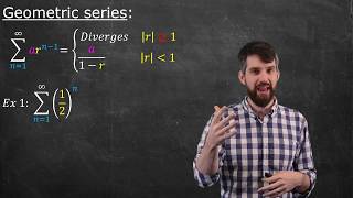 Geometric Series  Convergence Derivation and Example [upl. by Neerehs]