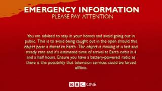 Emergency Alert System UK  2000s BBC Alert Thats No Moon [upl. by Anid]