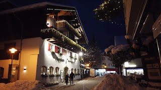 Oberstdorf Germany Night Walk Winter 2021 [upl. by Nur]