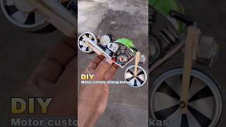 Diy kreatif motor moge custom kaleng bekas bertenaga diy creative toys mainan motor dinamo [upl. by Nivrem601]