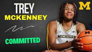 COMMIT 5Star Trey McKenney Commits To Michigan [upl. by Niltac862]