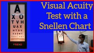 How do you check vision with Snellen chart eyes examination [upl. by Einiar]