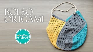 💯4 rectángulos para TEJER este bolso a crochet con puntos básicos paso a paso  Lanitas y Colores [upl. by Tillford857]