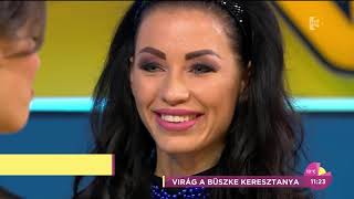 Voksán Virág a gyermekvállalásról ˝Igen van róla szó˝  tv2hufem3cafe [upl. by Nevet]