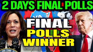 2 Days To Go 2024 Election Map Shocker Final Polls Show Trump and Harris Key States Race [upl. by Ydassac]