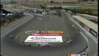 Martin Truex Interview on Jeff Gordon Crash Wreck Toyota Save Mart 350 Infineon Raceway Sprint Cup 2010 [upl. by Nahgen]