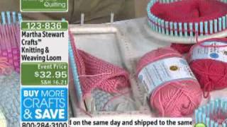 Knitting and Weaving Loom from Martha Stewart Crafts [upl. by Latsyek]