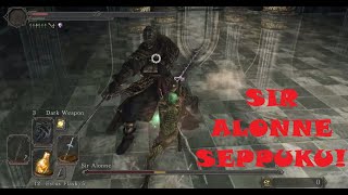 Sir Alonne Seppuku 1 RTSR MELEE Ice Rapier Dark Souls 2 Boss Challenge Run No hitperfect [upl. by Cj]