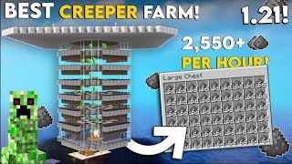 MINECRAFT 121 CREEPER FARM  EASY GUNPOWDER FARM IN MINECRAFT  2500 Perh [upl. by Oilasor]