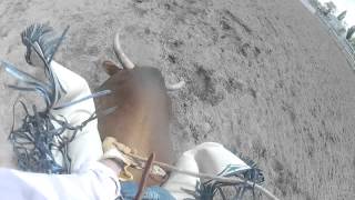 GOPRO bull riding wreck 2 Trevin Bundy [upl. by Nilat603]