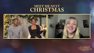 Christina Milian and Devale Ellis talk romance and Meet Me Next Christmas [upl. by Resaec]