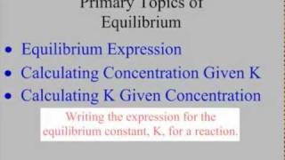 Primary Topics of Equilibrium Part 1 [upl. by Pazia]