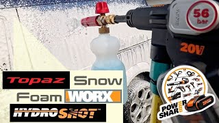 Topaz Snow Foam with Worx Hydroshot 56bar Part 4 [upl. by Ardnama478]