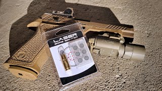 How to Zero a Handgun with the EZshoot 9mm Laser Bore Sight [upl. by Jemima]