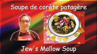 Authentic Traditional Egyptian Mouloukhia Jews Mallow Soup  Soupe de corète potagère égyptienne [upl. by Esinet]