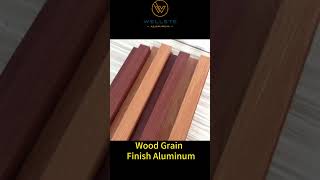 Wood Grain Finish Aluminum wellste [upl. by Mchugh77]