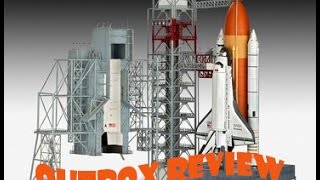 AlexModelling quotOUTBOX REVIEWquot Revell 1144 Launch tower and space shuttle with rocket boosterquot [upl. by Akamahs]