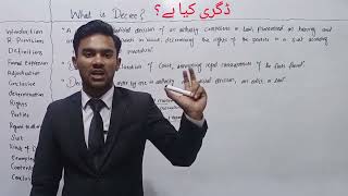 What is Decree  Essentials of Decree section 2  CPC lectures for llb amp judiciary in hindiurdu [upl. by Hibben]