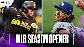 Did the DODGERS win or PADRES lose the MLB season opener  Baseball BarBCast  Yahoo Sports [upl. by Aikan541]