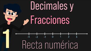 Como ubicar números decimales y fracciones en la recta numérica  🤯 [upl. by Katsuyama]