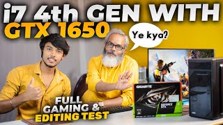 i7 4th Gen with GTX 1650 GPU ⚡ Gaming and Editing Test [upl. by Firman]