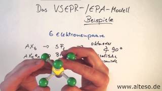 VSEPR EPAModell  Strukturen bei 6 Elektronenpaaren [upl. by Oos]