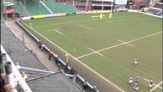 George Fossey Leicester Tigers Academy Rugby Highlights [upl. by Trembly]