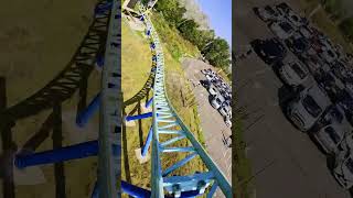 🤪 Reverse Madness on Pégase Express 🙃 RollerCoaster Thrills at ParcAsterix Shorts [upl. by Nomla]