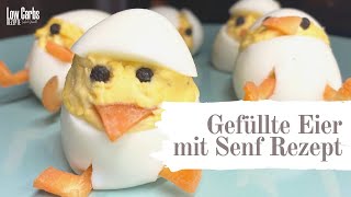 Gefüllte Eier mit Senf  Kochen mit Kindern Low Carbs Rezepte  lowcarbsrezeptede [upl. by Ariela925]